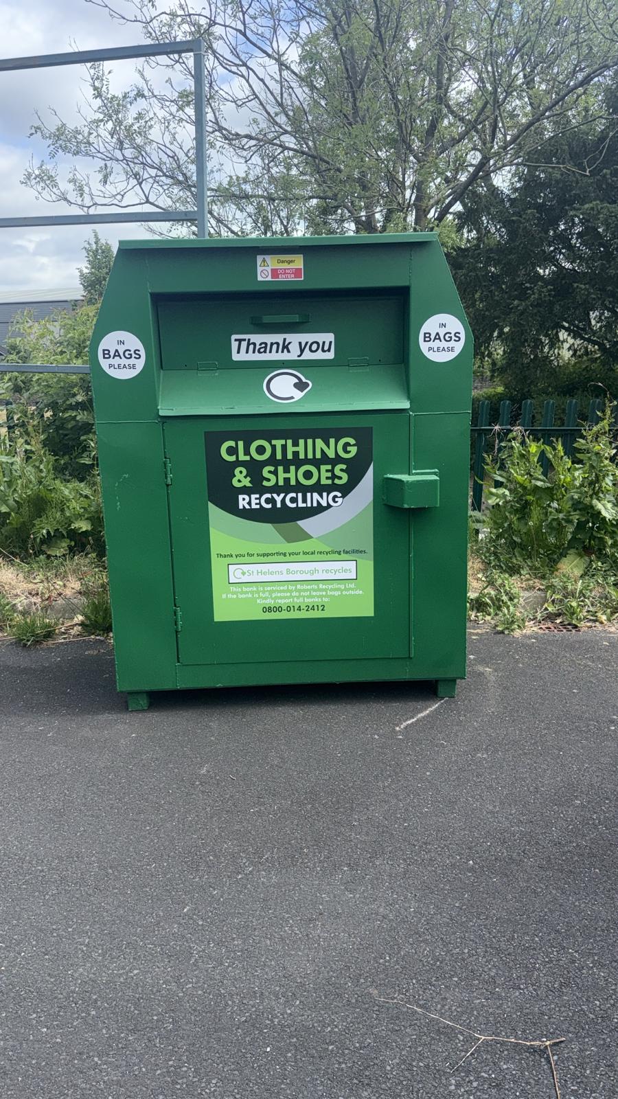 Where can I recycle my clothes in St Helens?